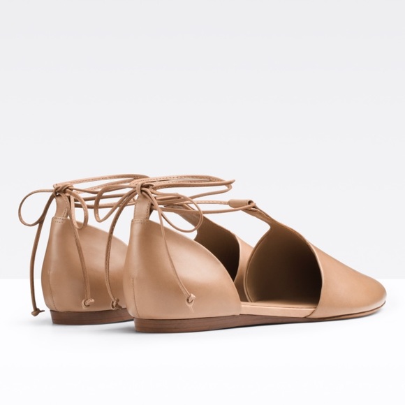 Vince 'Noella' Leather Lace-Up Flats - Picture 6 of 7